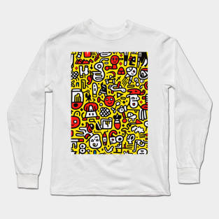 The Yellow Side of Doodles Long Sleeve T-Shirt